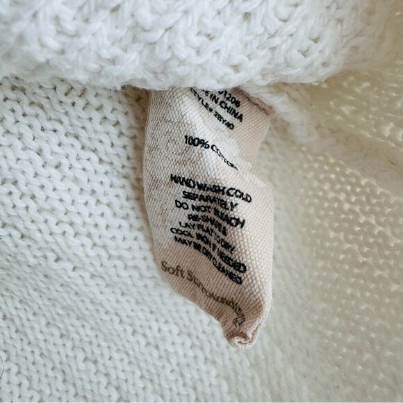 Soft Surroundings mochneck textured patchwork style sweater white size small - Picture 7 of 7